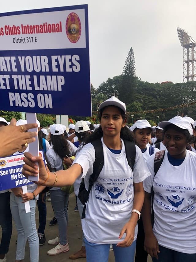 Bishop Cotton Women's Christian College Bangalore Walkathon for World Sight Day photo 1